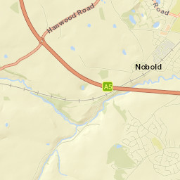 A5, Shrewsbury, Shropshire, UK Street Map