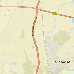 A5 Penkridge Stafford ST19 5PX UK Street Map