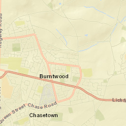Burntwood Street Map