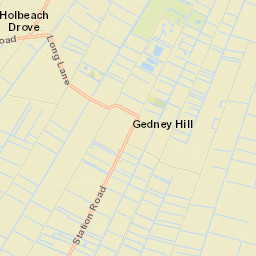 Gedney Hill Street Map