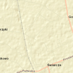 Świercze Street Map