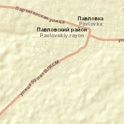 Pavlovka Street Map