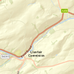 Llanfair Caereinion Street Map