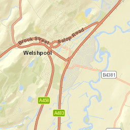1 Dairy Cottages, Welshpool, Powys SY21 Street Map