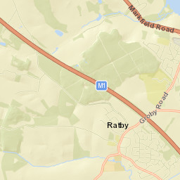 Ratby Street Map