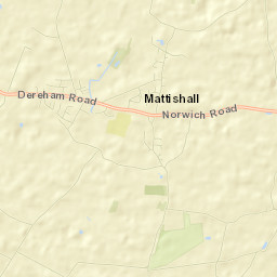 Mattishall Street Map