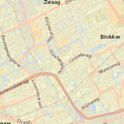 Zwaag Street Map