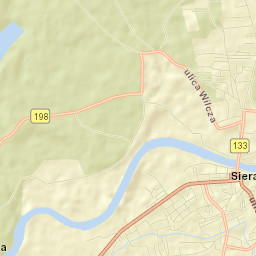 Sieraków Street Map