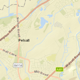 Pelsall Street Map