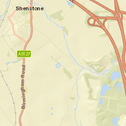 33 Birmingham Road, Shenstone, Lichfield Street Map