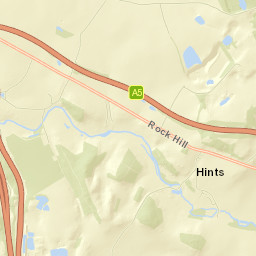 Rookery Lane, Staffordshire, UK Street Map