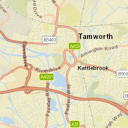 Tamworth Street Map