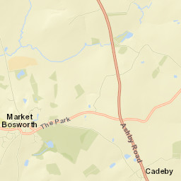 Market Bosworth Street Map