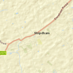 Shipdham Street Map