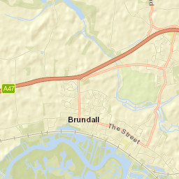 Brundall Street Map