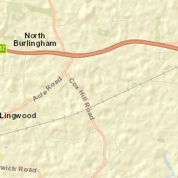 A47, Norwich, Norfolk NR13, UK Street Map