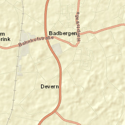 Badbergen Street Map