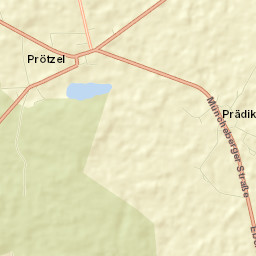 Prötzel Street Map