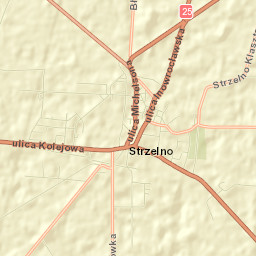 Strzelno Street Map