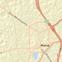 Płońsk Street Map