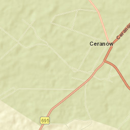 Ceranów Street Map