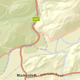 Machynlleth Street Map