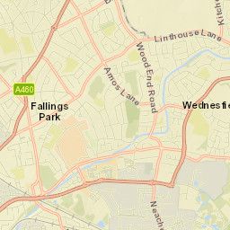 Wednesfield Street Map