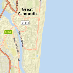 Great Yarmouth Street Map