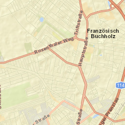 Französisch Buchholz Street Map