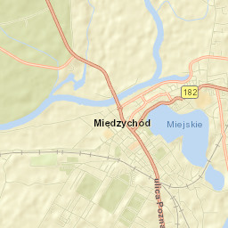 Międzychód Street Map