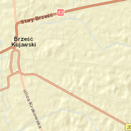 Brześć Kujawski Street Map