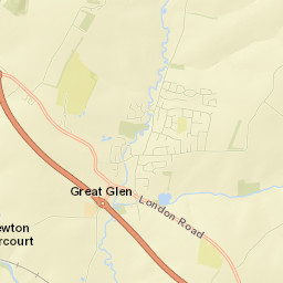 Great Glen Street Map