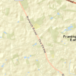 Poringland Street Map