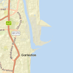 Gorleston-on-Sea Street Map