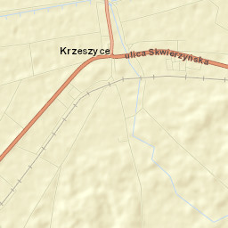 Krzeszyce Street Map