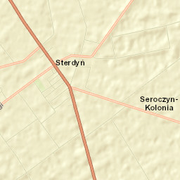 Sterdyń Street Map