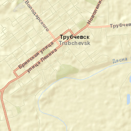 Trubchevsk Street Map