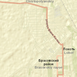 Lokot’ Street Map