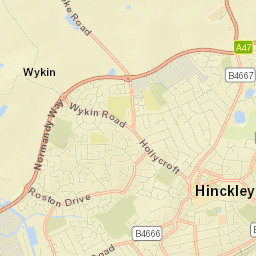 2 Battledown Close, Hinckley, Leicestershire Street Map