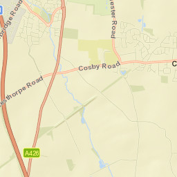 Countesthorpe Street Map