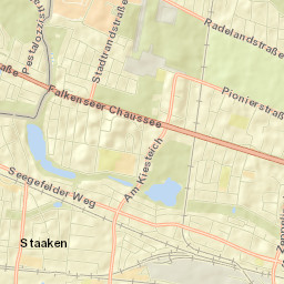 Staaken Street Map