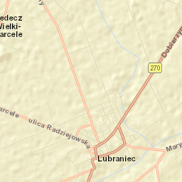 Lubraniec Street Map