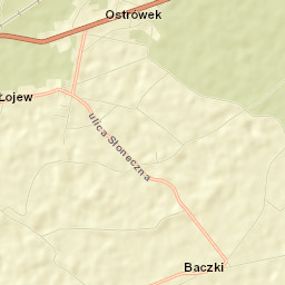 Ostrówek Street Map