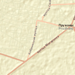 Pruzhany Street Map
