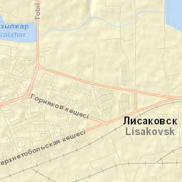 Lisakovsk Street Map