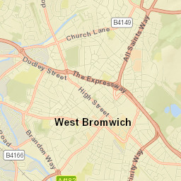 West Bromwich Street Map