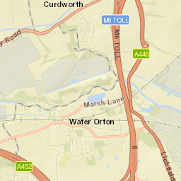 Curdworth Street Map
