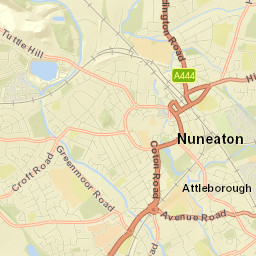 Nuneaton Street Map