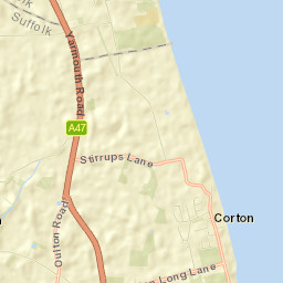 Hopton on Sea Street Map