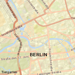 Tiergarten Street Map